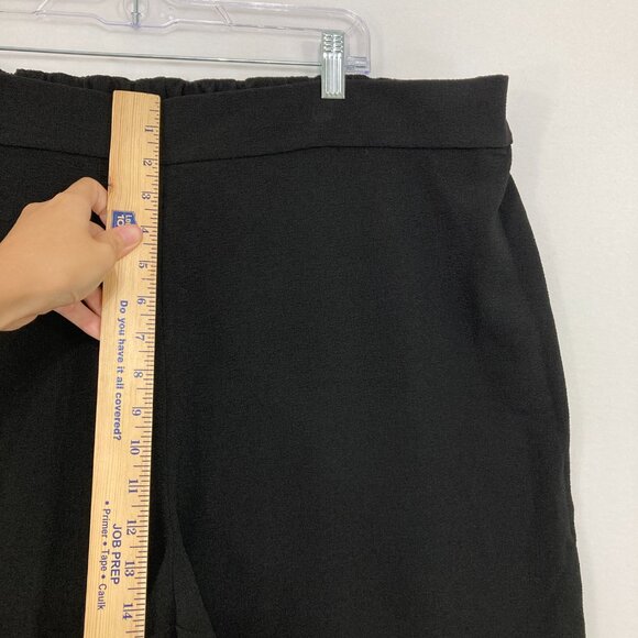 New Natori size 2X Black Wide Leg Pull-on Pants Stretch Comfy - Picture 5 of 8